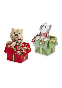 Coupon π Melrose Set of 2 Adorable πΆ Dogs in Gifts π
Christmas Figurine 11.5" β¨