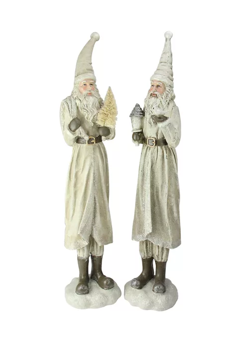 Top 10 ⭐ Melrose Set of 2 Beige Old World Santa Claus 🎄 Christmas Tabletop Figures 25Inch ⌛ 1 Top 10 ⭐ Melrose Set of 2 Beige Old World Santa Claus 🎄 Christmas Tabletop Figures 25Inch ⌛