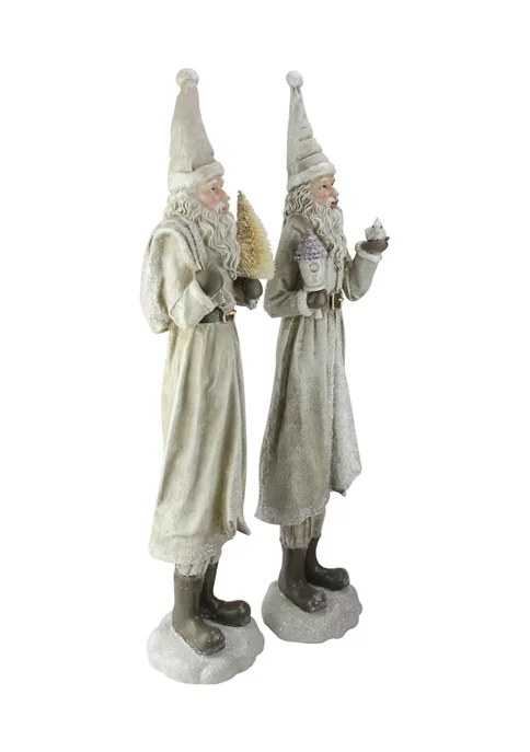 Top 10 ⭐ Melrose Set of 2 Beige Old World Santa Claus 🎄 Christmas Tabletop Figures 25Inch ⌛ 2 Top 10 ⭐ Melrose Set of 2 Beige Old World Santa Claus 🎄 Christmas Tabletop Figures 25Inch ⌛ - Image 2