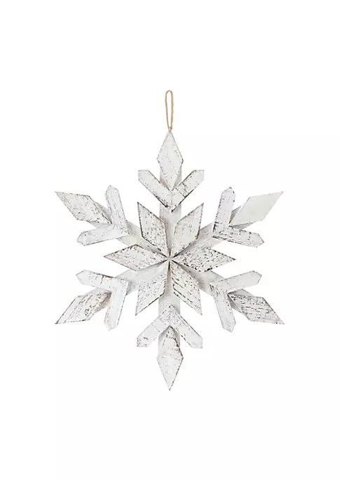 Flash Sale ✨ Melrose Set of 6 Snowflake Shaped Wooden 🎁 Christmas Ornaments 17.5" 🔔 1 Flash Sale ✨ Melrose Set of 6 Snowflake Shaped Wooden 🎁 Christmas Ornaments 17.5" 🔔