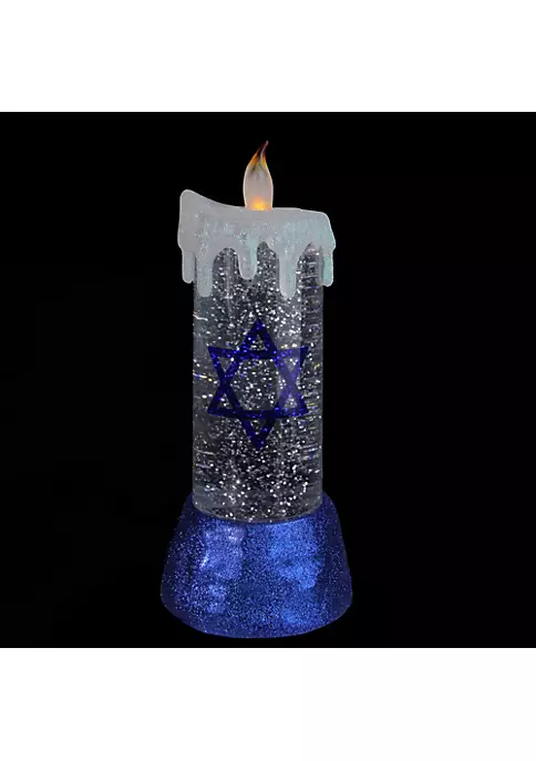 Cheap 😉 Melrose 13" Blue and White Battery Operated Star of David LED Hanukkah Candle ✨ 2 Cheap 😉 Melrose 13" Blue and White Battery Operated Star of David LED Hanukkah Candle ✨ - Image 2