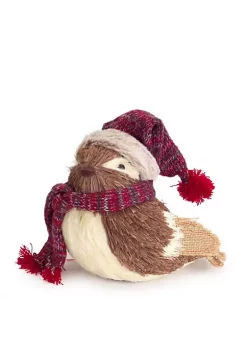 Front Page 5 Best deal β¨ Melrose 9" Alpine Chic Decorative Brown and Cream Bird with Snow Hat and Scarf β Christmas Table Top Decoration π