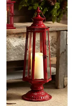 Outlet 🎁 Melrose Lantern 8"D x 24"H Metal/Glass ✨