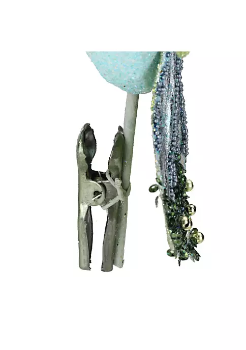 Promo ✨ Melrose 10" Green Glittered and Sequined Owl Clip On ❄ Christmas Ornament ⌛ 2 Promo ✨ Melrose 10" Green Glittered and Sequined Owl Clip On ❄ Christmas Ornament ⌛ - Image 2