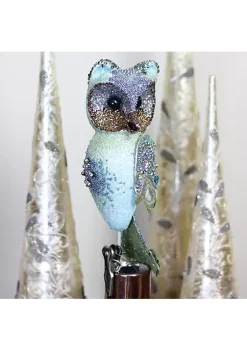 Promo ✨ Melrose 10" Green Glittered and Sequined Owl Clip On ❄ Christmas Ornament ⌛ 8 Promo ✨ Melrose 10" Green Glittered and Sequined Owl Clip On ❄ Christmas Ornament ⌛ -Melrose Sales Shop Belk 215