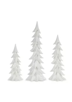 Cheap ❤️ Melrose Set of 3 White 🎅 Christmas Tree Tabletop Decors 24" 🔥