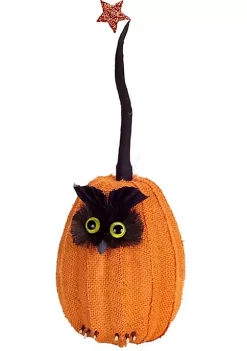 Flash Sale 🛒 Melrose 15.5" Orange and Black Owl Pumpkin with Star Tabletop Decor 🎁 -Melrose Sales Shop Belk 250