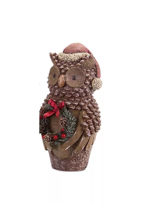 Cheap ๐งจ Melrose Set of 2 Brown Pine Cone Owl Wearing Santa Hat ๐ Christmas Figure 14.5" ๐ 3 Cheap ๐งจ Melrose Set of 2 Brown Pine Cone Owl Wearing Santa Hat ๐ Christmas Figure 14.5" ๐ - Image 3