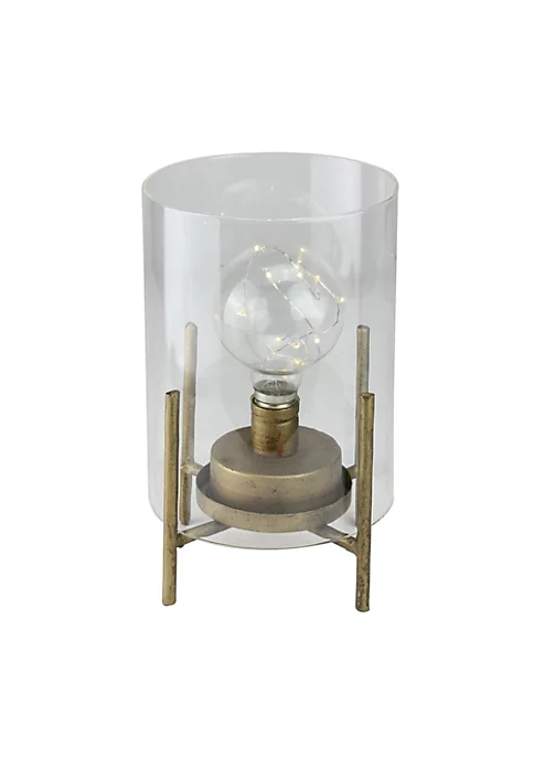 New ๐ Melrose 10โ Glass Hurricane Cylinder Lantern with LED Fairy Light Bulb ๐งจ 1 New ๐ Melrose 10โ Glass Hurricane Cylinder Lantern with LED Fairy Light Bulb ๐งจ