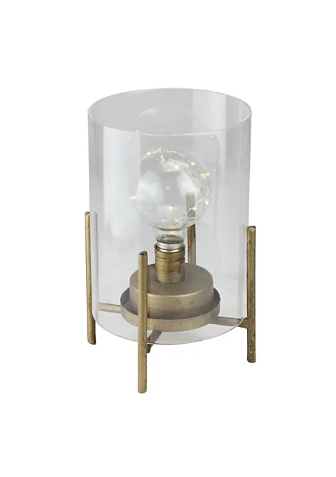 New ๐ Melrose 10โ Glass Hurricane Cylinder Lantern with LED Fairy Light Bulb ๐งจ 2 New ๐ Melrose 10โ Glass Hurricane Cylinder Lantern with LED Fairy Light Bulb ๐งจ - Image 2