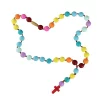 Cheap 😍 Melrose 17.5" Rainbow Colored Chewable Mommy and Me Rosary Blessing Beads Necklace 😉