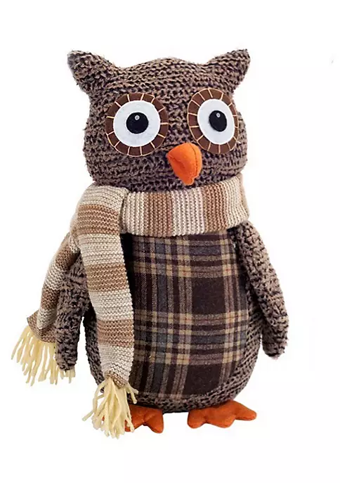 Promo 😉 Melrose 12.25" Country Cabin Decorative Plush Brown and Beige Plaid Owl 🎄 Christmas Table Top Decoration 🛒 2 Promo 😉 Melrose 12.25" Country Cabin Decorative Plush Brown and Beige Plaid Owl 🎄 Christmas Table Top Decoration 🛒 - Image 2