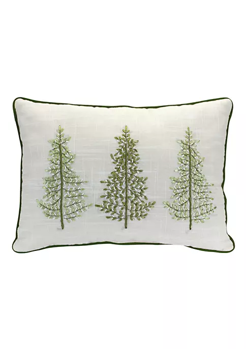 Best Pirce 💯 Melrose 19.5" White and Green Tree 🎄 Christmas Throw Pillow ✨ 1 Best Pirce 💯 Melrose 19.5" White and Green Tree 🎄 Christmas Throw Pillow ✨