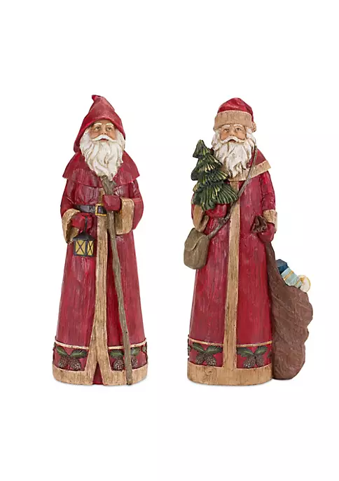 Flash Sale π Melrose Set of 2 Red and Green Santa π Christmas Figurine 13" π₯° 2 Flash Sale π Melrose Set of 2 Red and Green Santa π Christmas Figurine 13" π₯° - Image 2