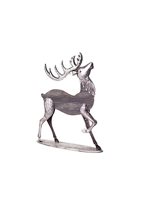Cheap ❤️ Melrose 19" Gray and Silver Buck Reindeer ❄ Christmas Tabletop Figurine ⭐ 2 Cheap ❤️ Melrose 19" Gray and Silver Buck Reindeer ❄ Christmas Tabletop Figurine ⭐ - Image 2