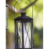 Best deal 😉 Melrose 14.5" Black Cottage Style Glass Lantern with LED Flameless Pillar Candle 🤩