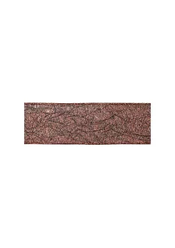 Flash Sale 👍 Melrose Luxury Lodge Sparkling Copper with Design Wired 🎄 Christmas Craft Ribbon 2.5" x 10 Yards 🎉