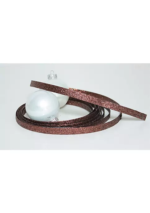 Outlet 👍 Melrose Bronze Glittered 🎄 Christmas Craft Ribbon 1" x 15 Yards 🔔 2 Outlet 👍 Melrose Bronze Glittered 🎄 Christmas Craft Ribbon 1" x 15 Yards 🔔 - Image 2
