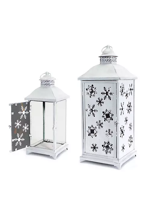 Cheap ๐งจ Melrose Set of 2 Large White Cut-Out Snowflake All-Weather Iron and Glass ๐
Christmas Candle Lanterns ๐ฅ 1 Cheap ๐งจ Melrose Set of 2 Large White Cut-Out Snowflake All-Weather Iron and Glass ๐
Christmas Candle Lanterns ๐ฅ