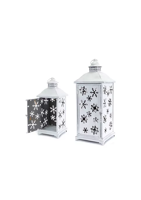 Cheap ๐งจ Melrose Set of 2 Large White Cut-Out Snowflake All-Weather Iron and Glass ๐
Christmas Candle Lanterns ๐ฅ 2 Cheap ๐งจ Melrose Set of 2 Large White Cut-Out Snowflake All-Weather Iron and Glass ๐
Christmas Candle Lanterns ๐ฅ - Image 2