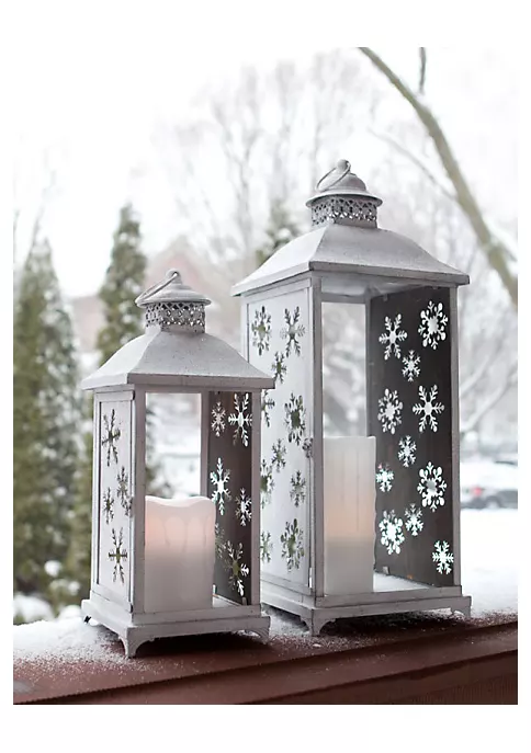 Cheap ๐งจ Melrose Set of 2 Large White Cut-Out Snowflake All-Weather Iron and Glass ๐
Christmas Candle Lanterns ๐ฅ 3 Cheap ๐งจ Melrose Set of 2 Large White Cut-Out Snowflake All-Weather Iron and Glass ๐
Christmas Candle Lanterns ๐ฅ - Image 3