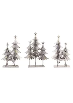 Cheapest 🎉 Melrose Set of 3 Silver 🔔 Christmas Tree and Deer Tabletop Decors 13.75" 👍 5 Cheapest 🎉 Melrose Set of 3 Silver 🔔 Christmas Tree and Deer Tabletop Decors 13.75" 👍 -Melrose Sales Shop Belk 390
