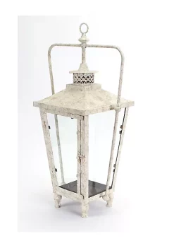 Flash Sale 😍 Melrose 23" Distressed Rustic White Spackled Indoor/Outdoor Candle Holder Lantern 💯 7 Flash Sale 😍 Melrose 23" Distressed Rustic White Spackled Indoor/Outdoor Candle Holder Lantern 💯 -Melrose Sales Shop Belk 407