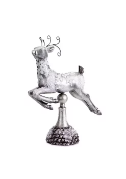 Discount π Melrose 17" Silver Snow Covered Prancing Reindeer π Christmas Tabletop Decoration π―
