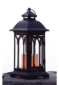 Cheap 😀 Melrose Lantern W/3" X 3" Led Candle (Set Of 2) 12.25"H Iron/Glass/Plastic - 2 Aa Batteries Not Incld. ⌛