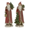 Flash Sale 🥰 Melrose Set of 2 Green and Red Santa 🎅 Christmas Figurine 12.5" ⭐