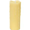Brand new 🥰 Melrose 7" Ivory LED Dripping Wax Pillar Flameless Candle with Moving Flame 👍