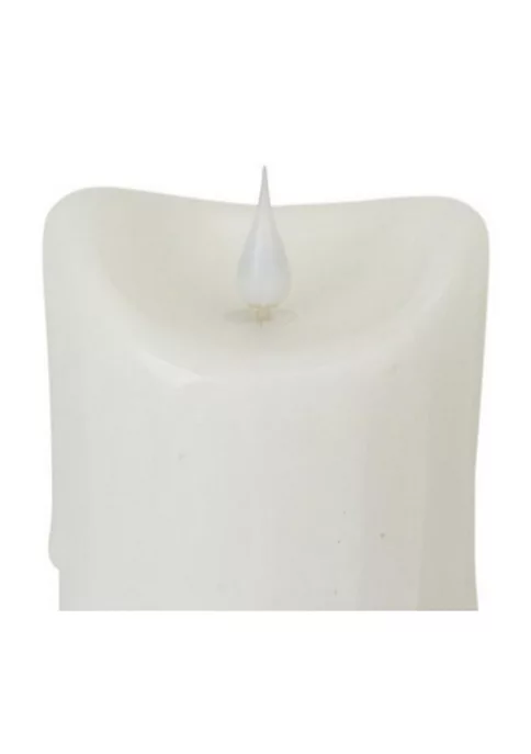 Coupon ✔️ Melrose 5.25" Pre-Lit White Battery Operated Dripping Flameless LED Pillar Candle 💯 3 Coupon ✔️ Melrose 5.25" Pre-Lit White Battery Operated Dripping Flameless LED Pillar Candle 💯 - Image 3