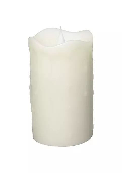 Brand new 🔔 Melrose 5.25" Pre-Lit White Battery Operated Flameless LED Pillar Candle 🌟 3 Brand new 🔔 Melrose 5.25" Pre-Lit White Battery Operated Flameless LED Pillar Candle 🌟 - Image 3