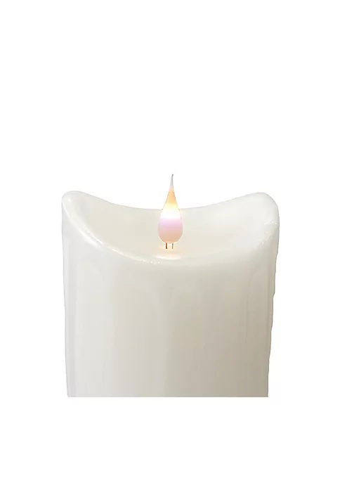 Best deal ๐ Melrose 5.25" Battery Operated White LED Flameless Pillar Candle with Moving Flame ๐งจ 2 Best deal ๐ Melrose 5.25" Battery Operated White LED Flameless Pillar Candle with Moving Flame ๐งจ - Image 2