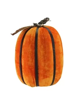 Discount ๐งจ Melrose 12.5" Orange Autumn Pumpkin with Bamboo Ribs ๐ Halloween Tabletop Decor ๐ฅ