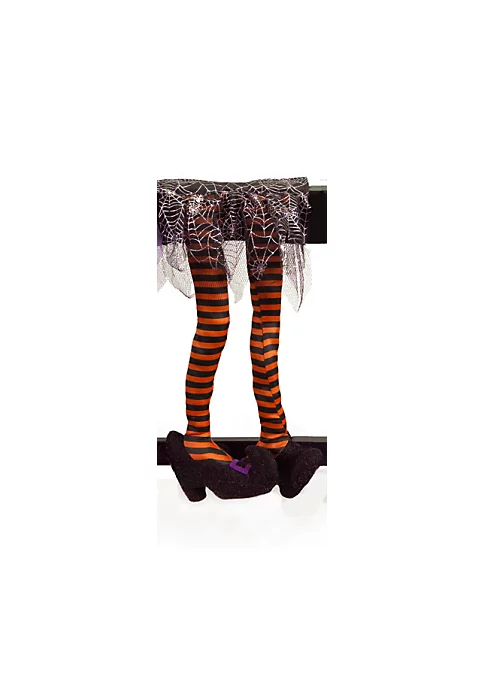 Best Sale ๐ Melrose 18.5" Orange and Black Striped Wicked Witch Legs ๐ง Halloween Table Decor ๐ 1 Best Sale ๐ Melrose 18.5" Orange and Black Striped Wicked Witch Legs ๐ง Halloween Table Decor ๐