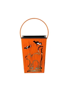 Top 10 ๐ฏ Melrose 7.25" Orange Cat and Bats ๐ Halloween Candle Lantern Luminary โค๏ธ
