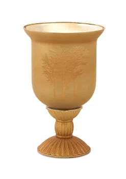 Hot Sale โจ Melrose 9" Copper Brown Goblet Antique Glass ๐ Christmas Tabletop Decor ๐