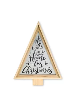 Flash Sale ✨ Melrose 21.5" Gray and Beige Triangular 🔔 Christmas Tree Wall Decor ⌛ -Melrose Sales Shop Belk 512