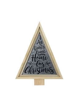 Flash Sale ✨ Melrose 21.5" Gray and Beige Triangular 🔔 Christmas Tree Wall Decor ⌛ -Melrose Sales Shop Belk 513