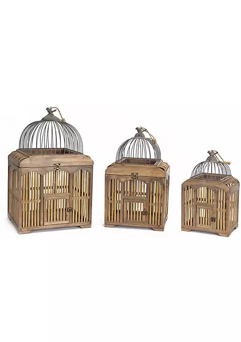 Deals ๐คฉ Melrose Set of 3 Wooden Geometric Silhouettes Birdcage Outdoor Decorations 25.25โ ๐งจ 3 Deals ๐คฉ Melrose Set of 3 Wooden Geometric Silhouettes Birdcage Outdoor Decorations 25.25โ ๐งจ - Image 3