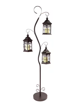 New ✔️ Melrose Lantern Tree W/3 Lanterns 71"H Iron 🛒 -Melrose Sales Shop Belk 543