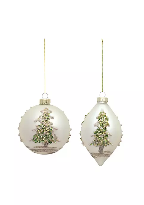 Cheap ๐ Melrose Set of 6 Round and Onion Shaped Glass ๐ Christmas Ornaments 6" ๐ฏ 1 Cheap ๐ Melrose Set of 6 Round and Onion Shaped Glass ๐ Christmas Ornaments 6" ๐ฏ