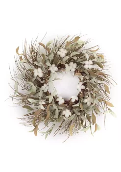 Discount โค๏ธ Melrose Brown and Green Leaf Artificial ๐ Christmas Wreath - 28-Inch Unlit ๐