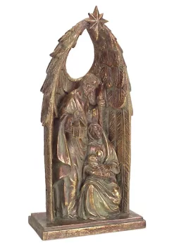 Cheap 🧨 Melrose 12" Gold and Clear Swirl Striped Glass Candle Holder 🌟 -Melrose Sales Shop Belk 58