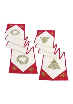 Buy 😀 Melrose 72" Tree and Wreath ❄ Christmas Table Runner ❤️