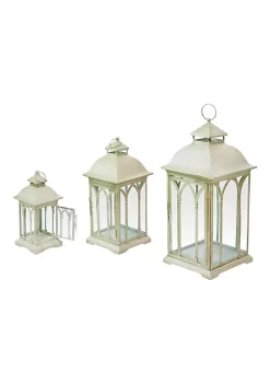 Hot Sale 😍 Melrose Lantern (Set Of 3)11", 16", 21"H Metal/Glass ✨ -Melrose Sales Shop Belk 591