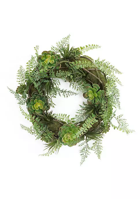 Flash Sale 🎁 Melrose Hen and Chicks Artificial Succulent Plant Wreath Green 22-Inch 🤩 2 Flash Sale 🎁 Melrose Hen and Chicks Artificial Succulent Plant Wreath Green 22-Inch 🤩 - Image 2