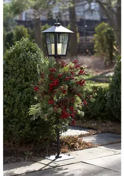 Best Pirce 😀 Melrose Lantern Wreath Holder 43.5"H Metal/Glass 🛒 -Melrose Sales Shop Belk 675