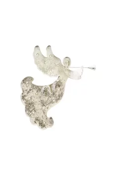 Outlet ๐ฅ Melrose 19.25" Silver and White Distressed Battery Operated Decorative LED Angel Wall Art with Timer ๐